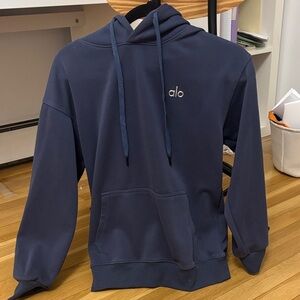 ALO Yoga Acolade Navy Hoodie worn ONCE!